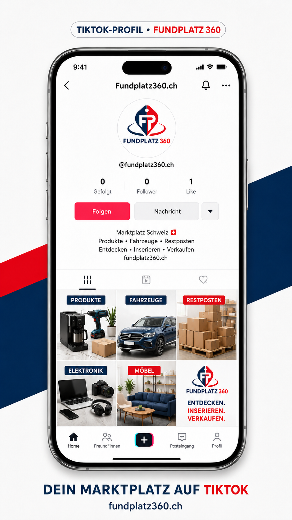 Fundplatz 360 TikTok Profil